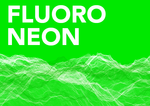 Fluoro, neon, design, trend, graphic